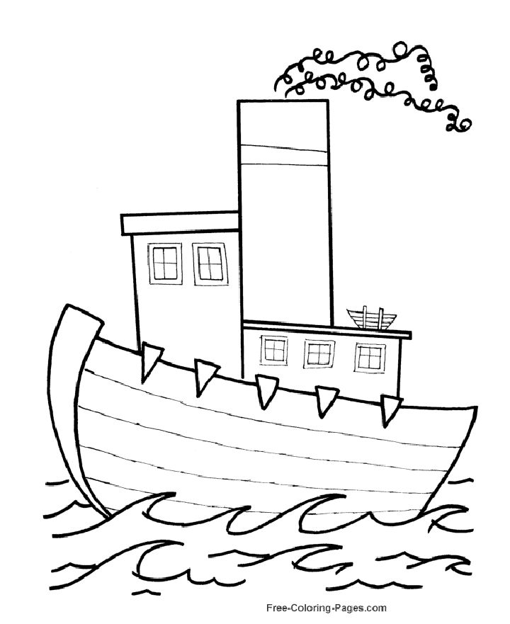 25 Free Boat Coloring Pages for Kids and Adults - Blitsy