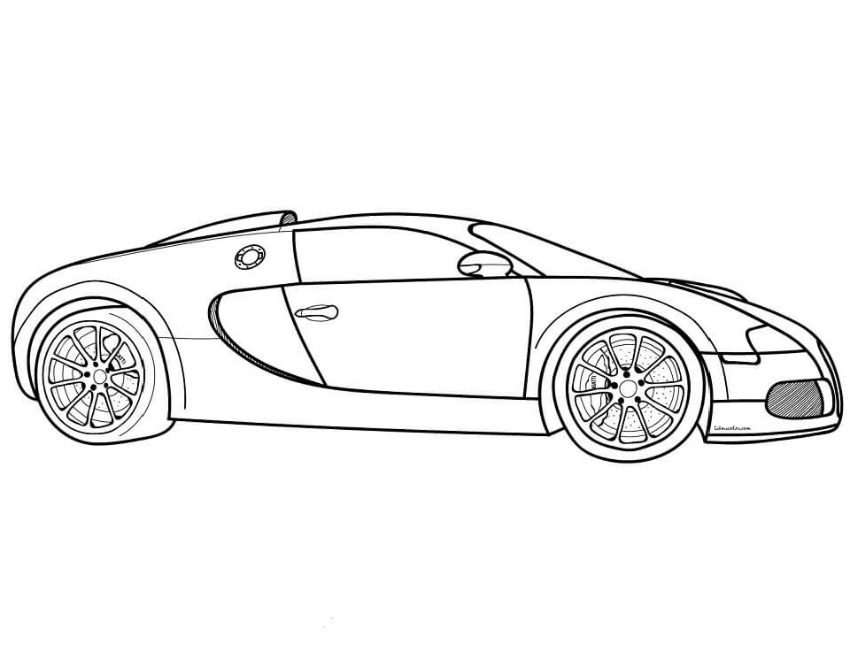 15 Free Sports Car Coloring Pages for Kids and Adults