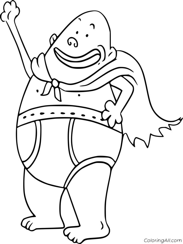 15 Free Captain Underpants Coloring Pages for Kids