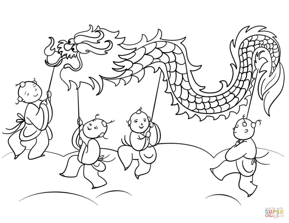 20 Free Chinese New Year Coloring Pages 2024