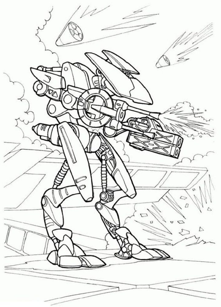 25 Free Robot Coloring Pages for Kids and Adults