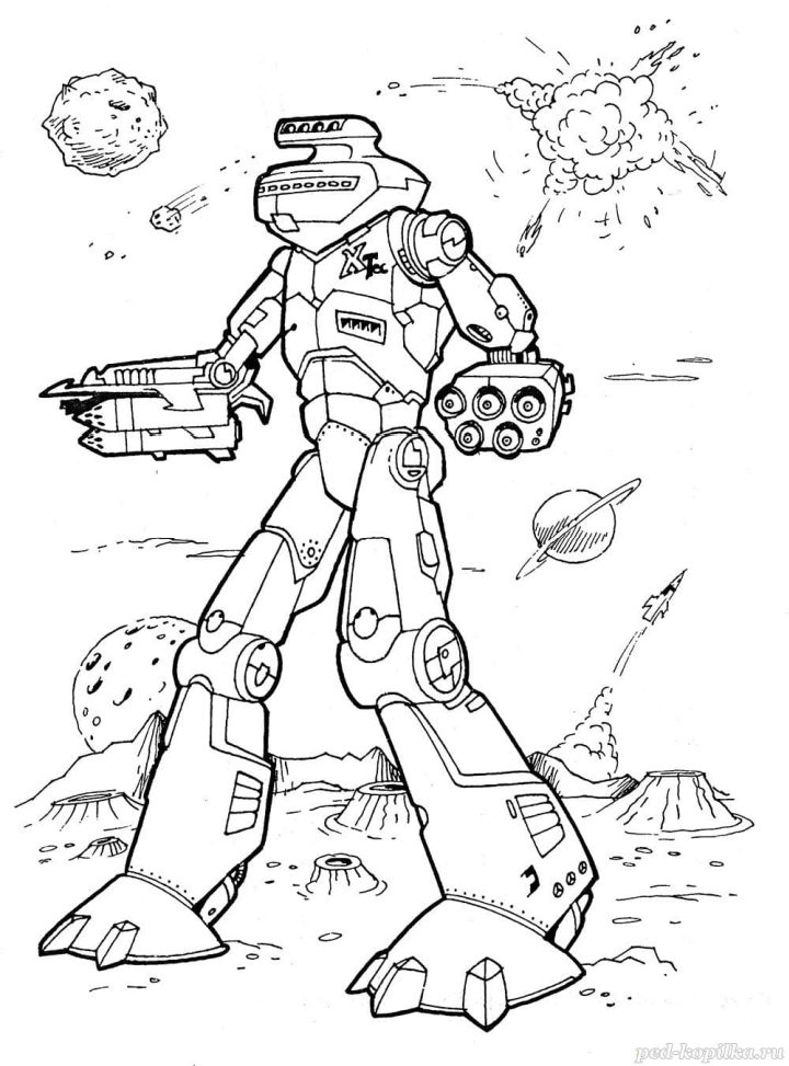 25 Free Robot Coloring Pages for Kids and Adults