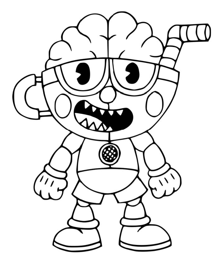 20 Free Cuphead Coloring Pages for Kids and Adults