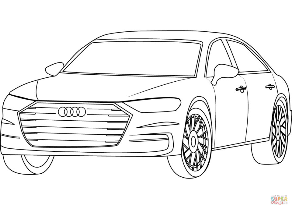 15 Free Sports Car Coloring Pages for Kids and Adults