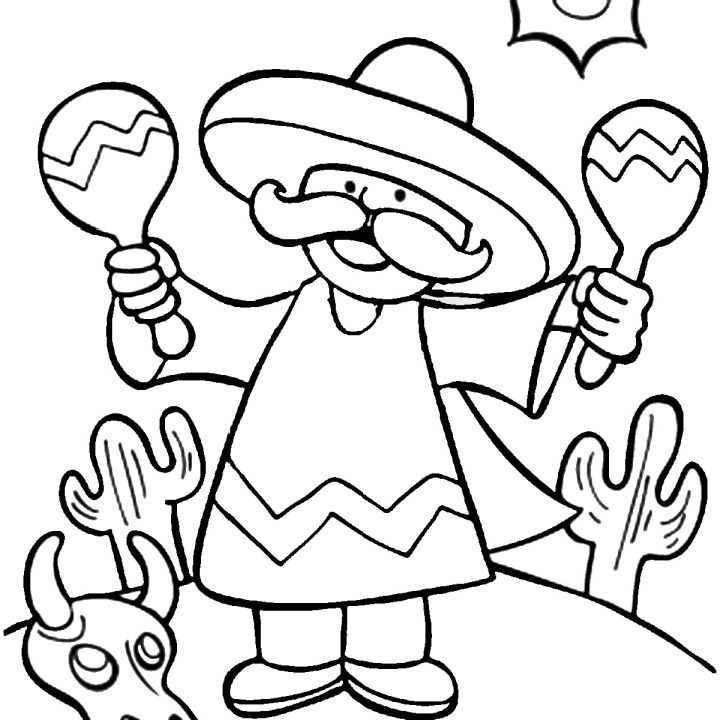 20 Free Cinco De Mayo Coloring Pages for Kids and Adults
