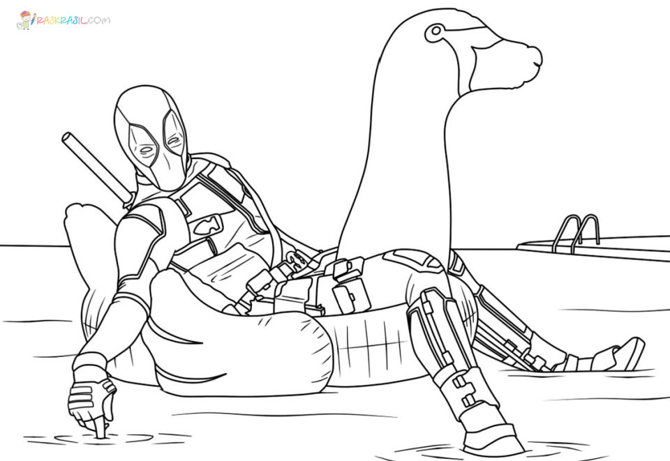 20 Free Deadpool Coloring Pages for Kids and Adults