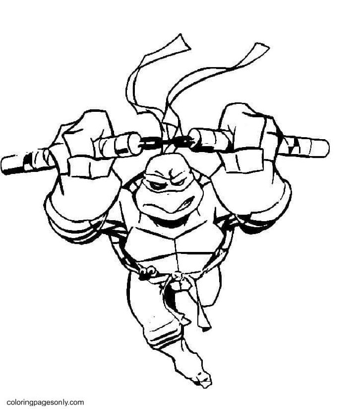 Ninja Turtle Coloring Pages For Adults
