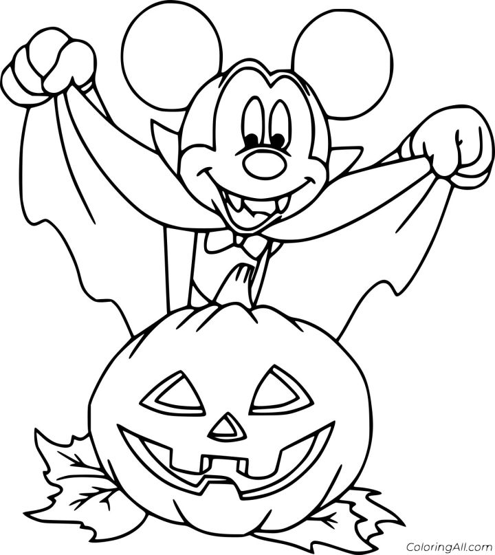 25 Free Disney Halloween Coloring Pages for Kids and Adults