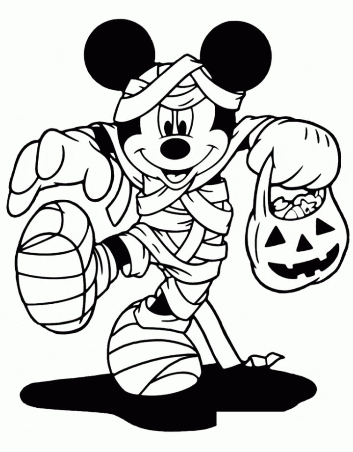 25 Free Disney Halloween Coloring Pages for Kids and Adults