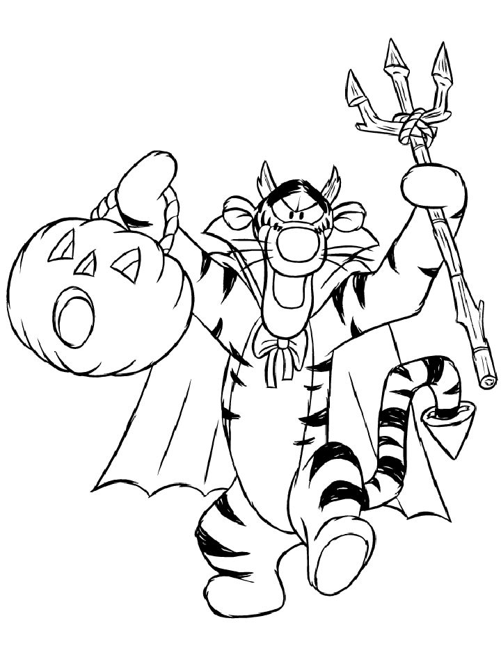 25 Free Disney Halloween Coloring Pages for Kids and Adults