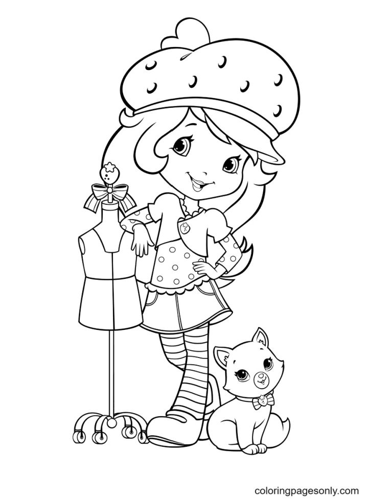 25 Free Strawberry Shortcake Coloring Pages for Kids and Adults