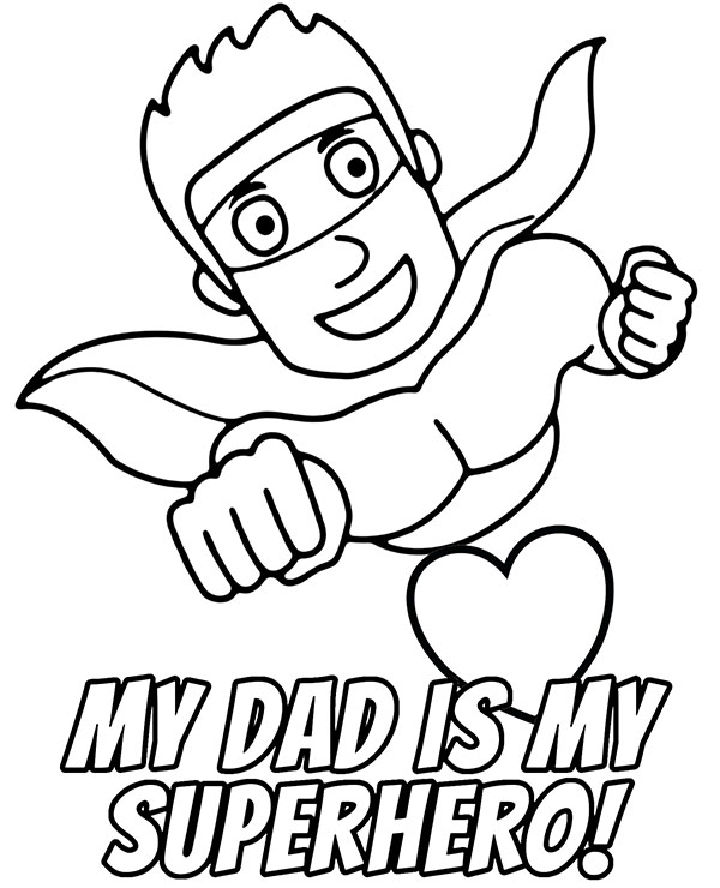 25 Free Father's Day Coloring Pages for Kids and Adults