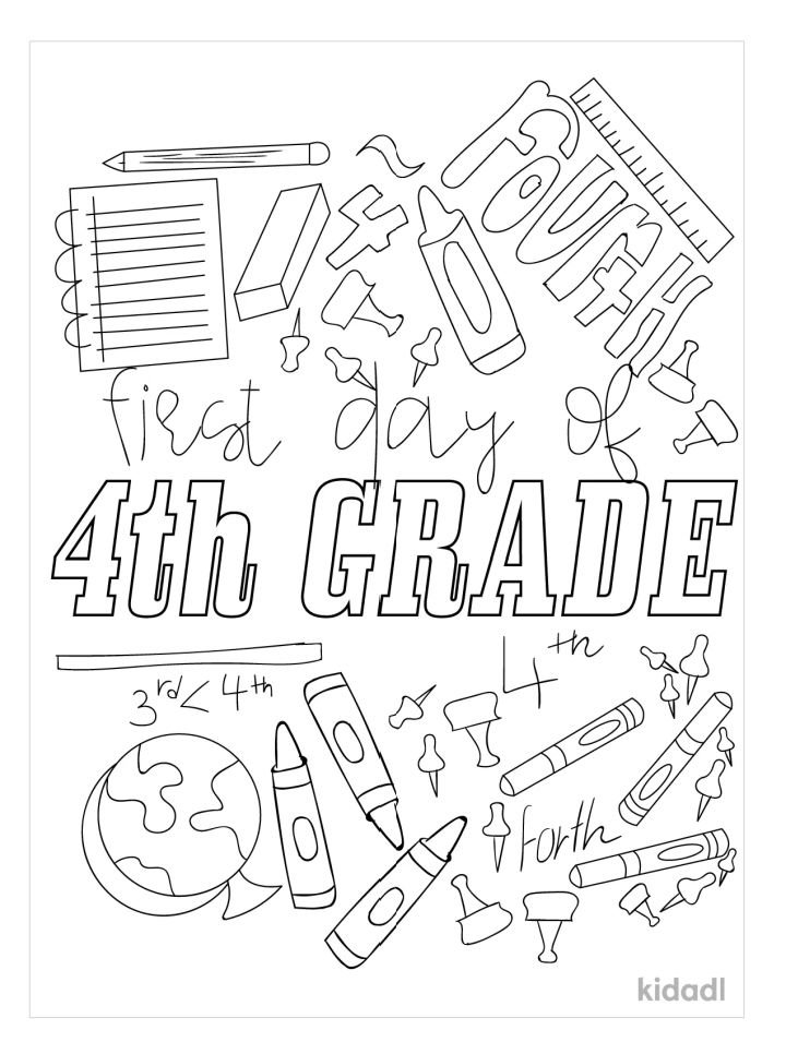 20 Free First Day of School Coloring Pages for Kids