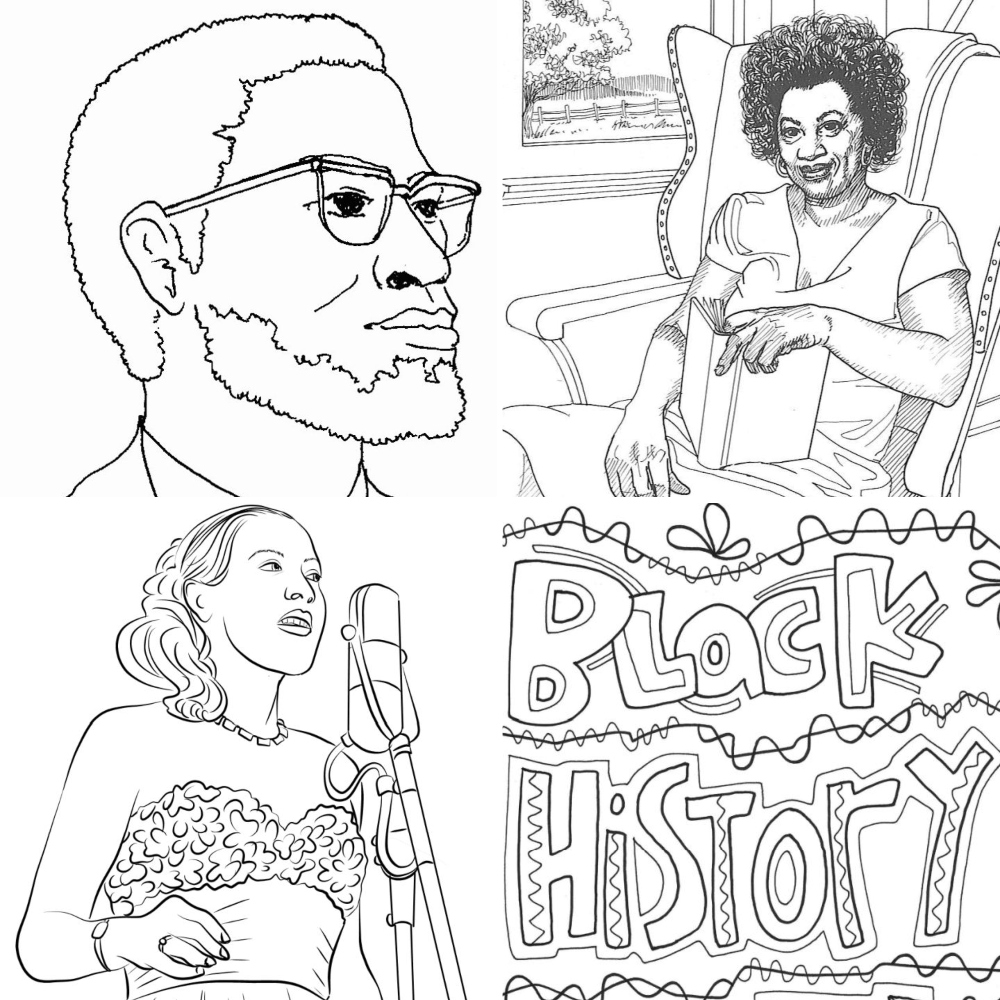 coloring pages on black history