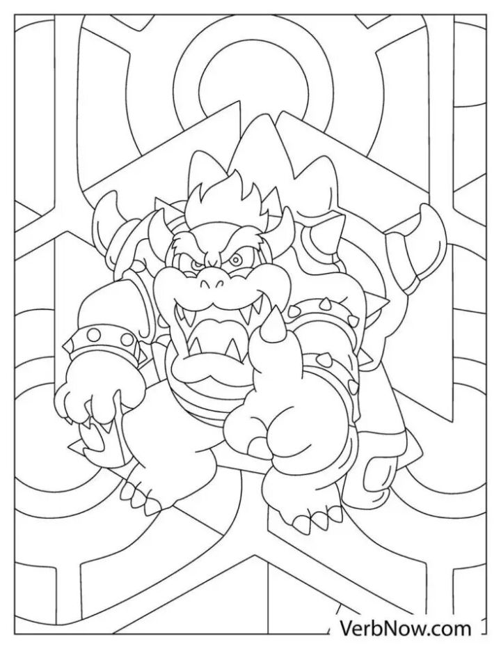 20 Free Bowser Coloring Pages for Kids and Adults