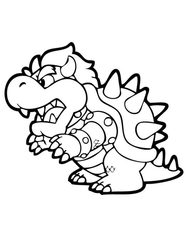 20 Free Bowser Coloring Pages for Kids and Adults