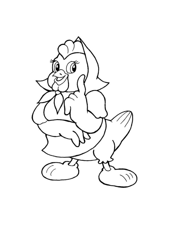 20 Free Chicken Coloring Pages for Kids and Adults - Blitsy