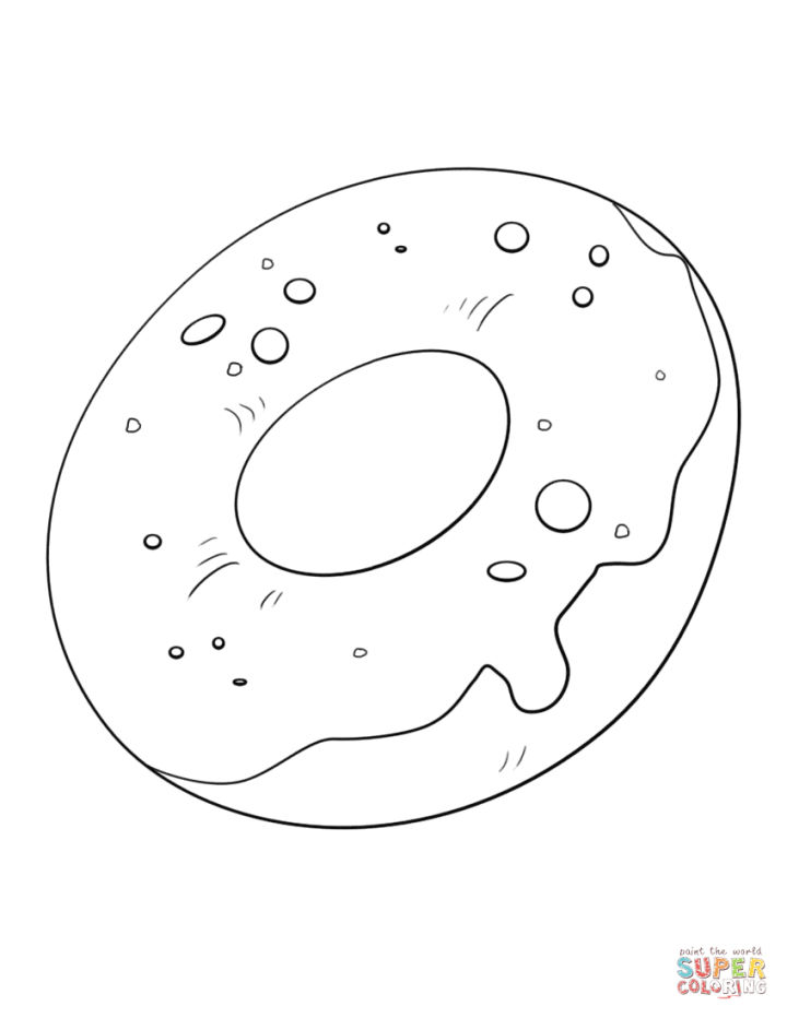 25 Free Donut Coloring Pages for Kids and Adults - Blitsy