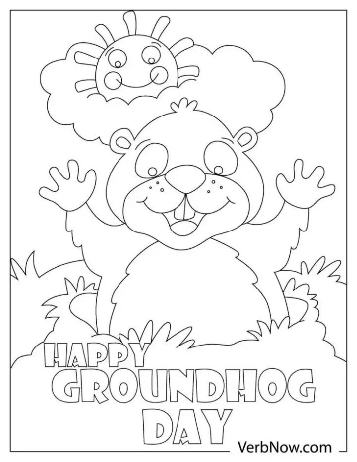 15 Free Groundhog Day Coloring Pages For Kids And Adults