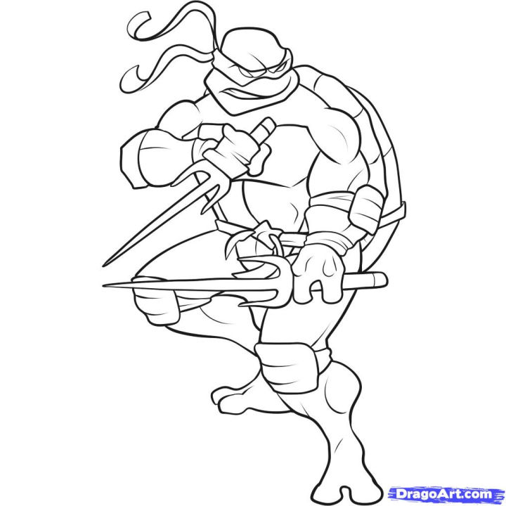 20 Free Ninja Turtle Coloring Pages for Kids and Adults