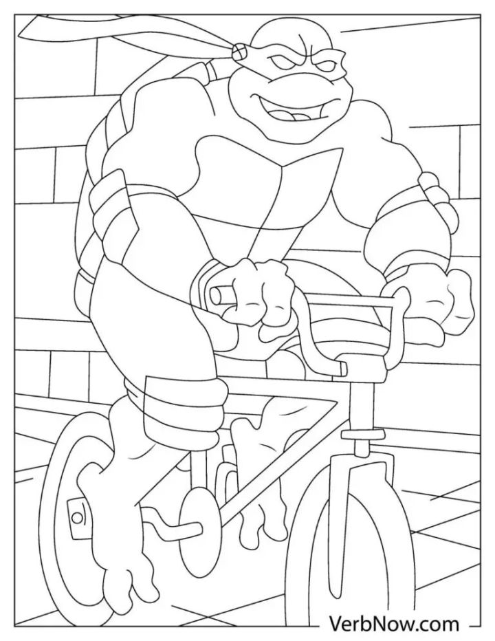 20 Free Ninja Turtle Coloring Pages for Kids and Adults