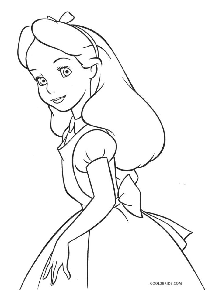 25 Free Alice in Wonderland Coloring Pages for Kids