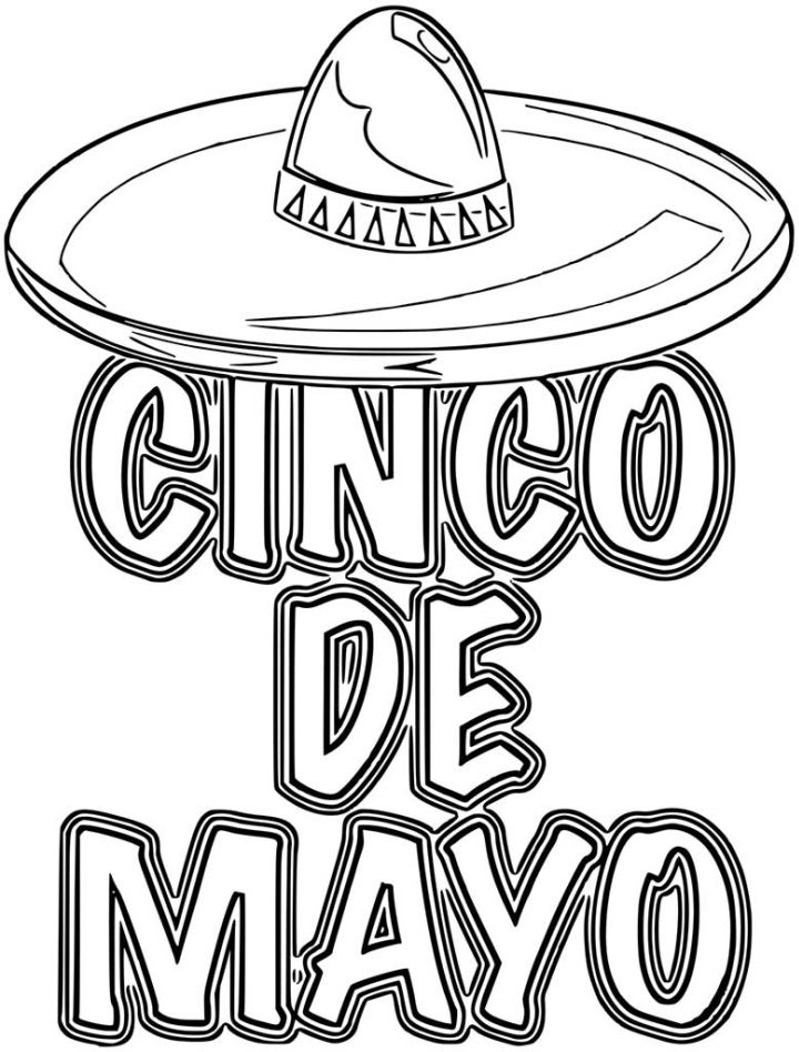 20 Free Cinco De Mayo Coloring Pages for Kids and Adults