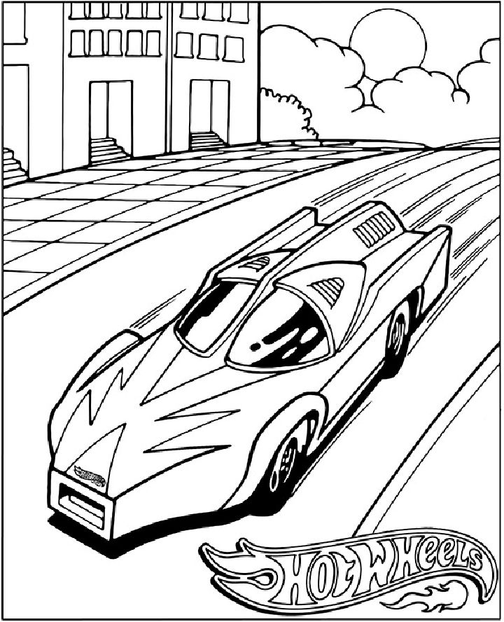 25 Free Hot Wheels Coloring Pages for Kids and Adults