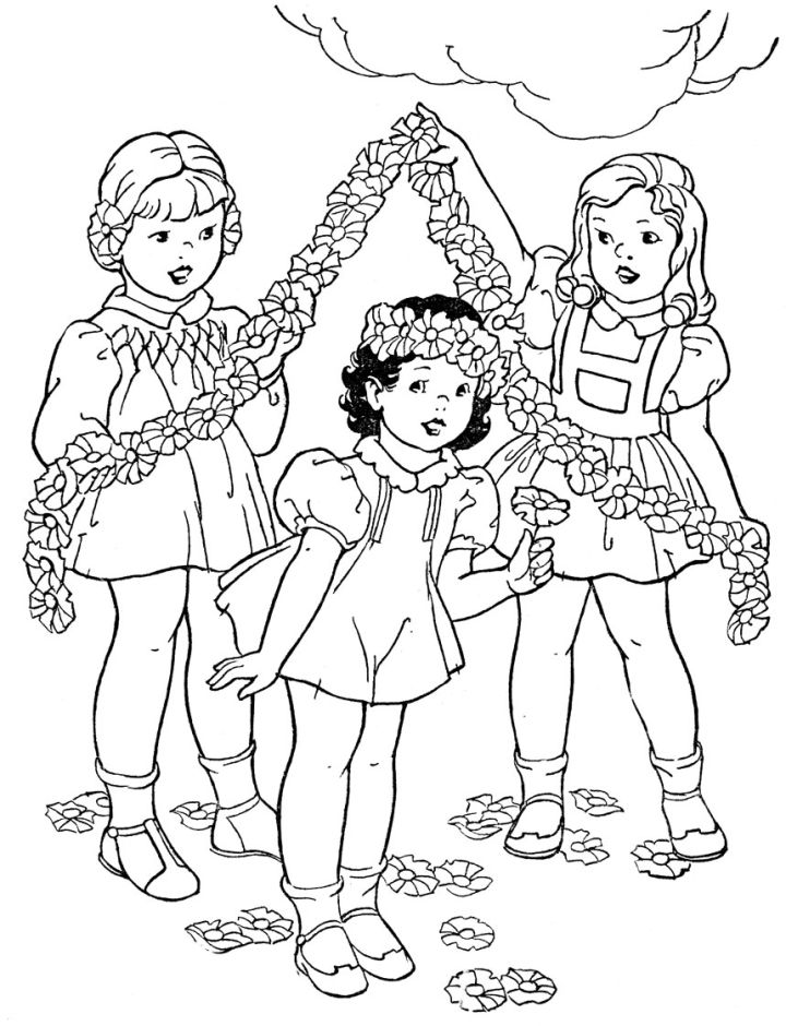 20 Free May Coloring Pages for Kids and Adults