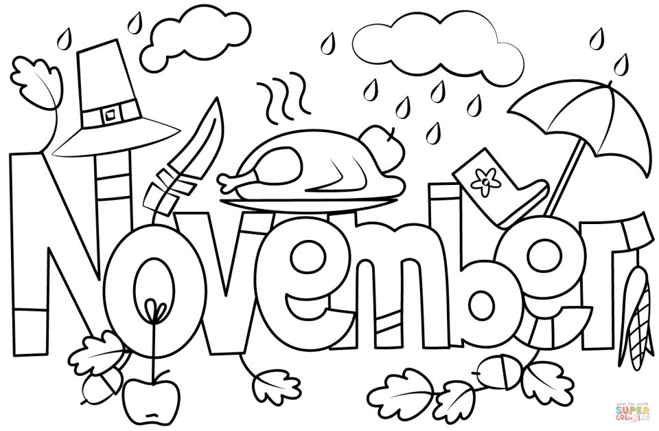 20 Free November Coloring Pages for Kids and Adults