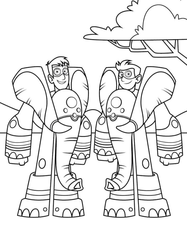 15 Free Wild Kratts Coloring Pages for Kids and Adults