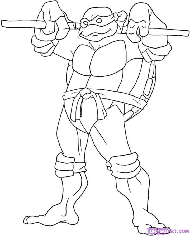 20 Free Ninja Turtle Coloring Pages for Kids and Adults