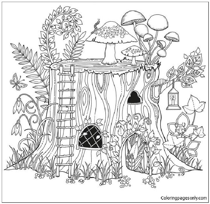 20 Free Garden Coloring Pages for Kids and Adults