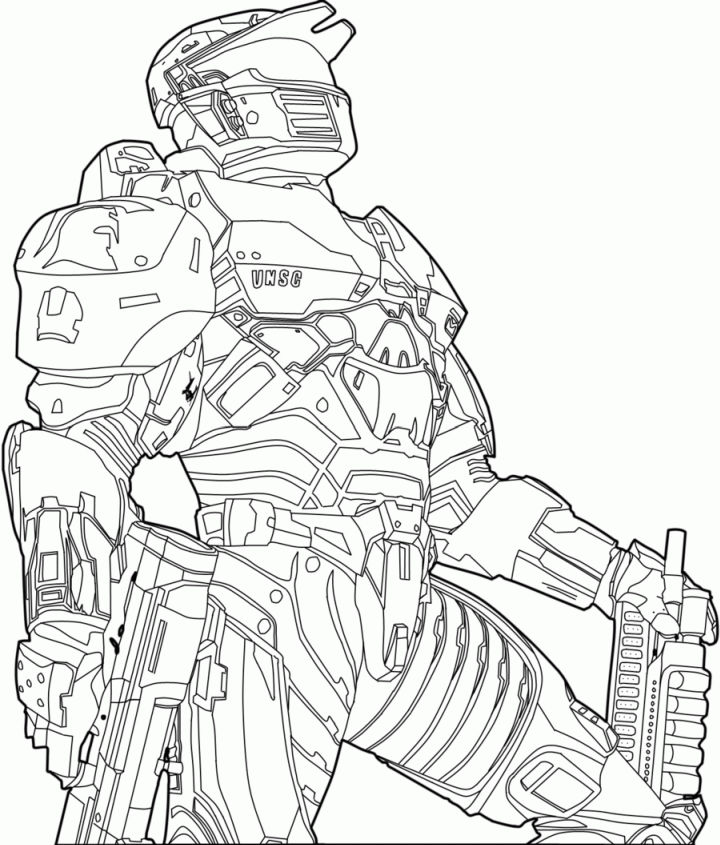 20 Free Halo Coloring Pages for Kids and Adults