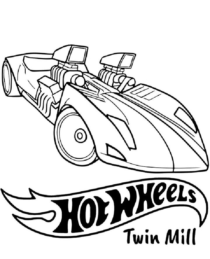 25 Free Hot Wheels Coloring Pages for Kids and Adults