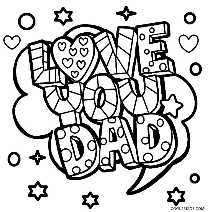 25 Free Father's Day Coloring Pages for Kids and Adults