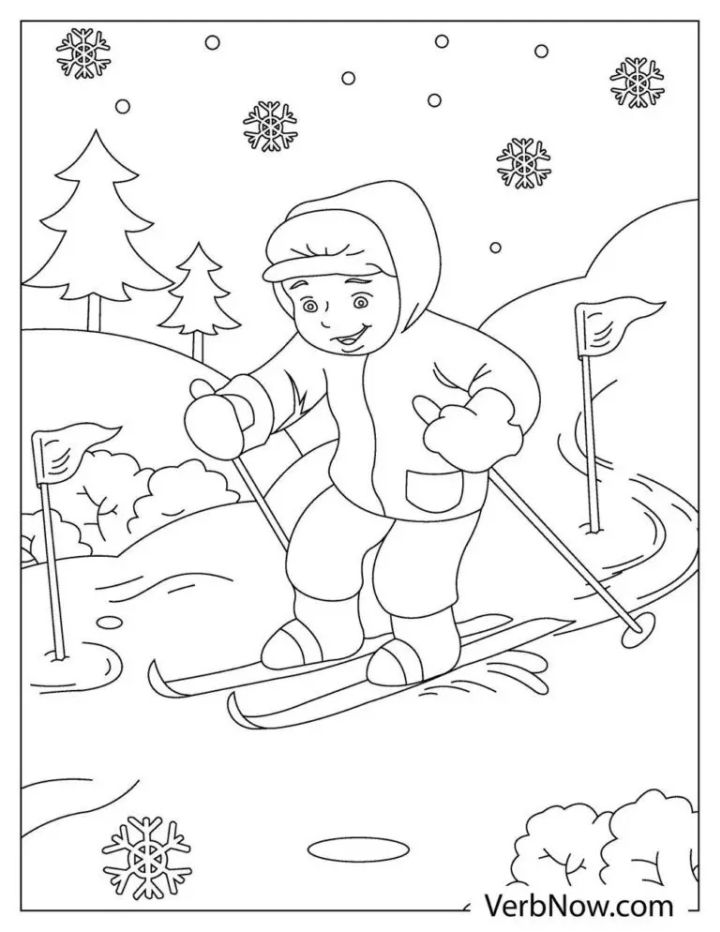 20 Free January Coloring Pages for Kids and Adults