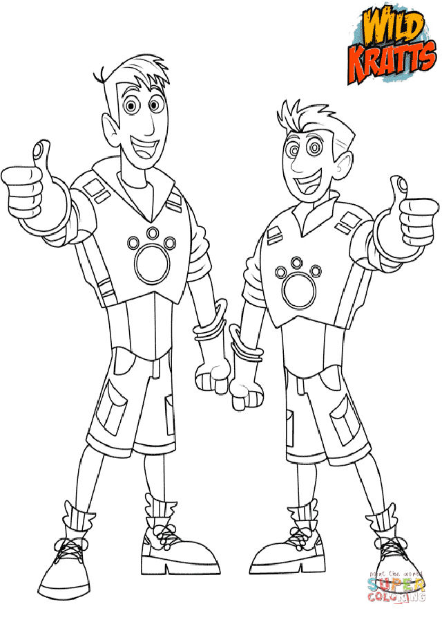 15 Free Wild Kratts Coloring Pages for Kids and Adults