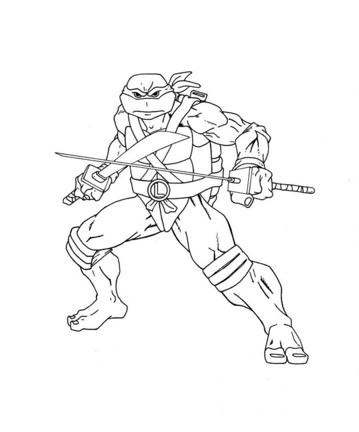 20 Free Ninja Turtle Coloring Pages for Kids and Adults