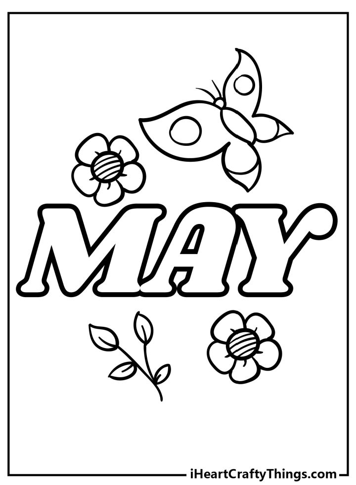 20 Free May Coloring Pages for Kids and Adults