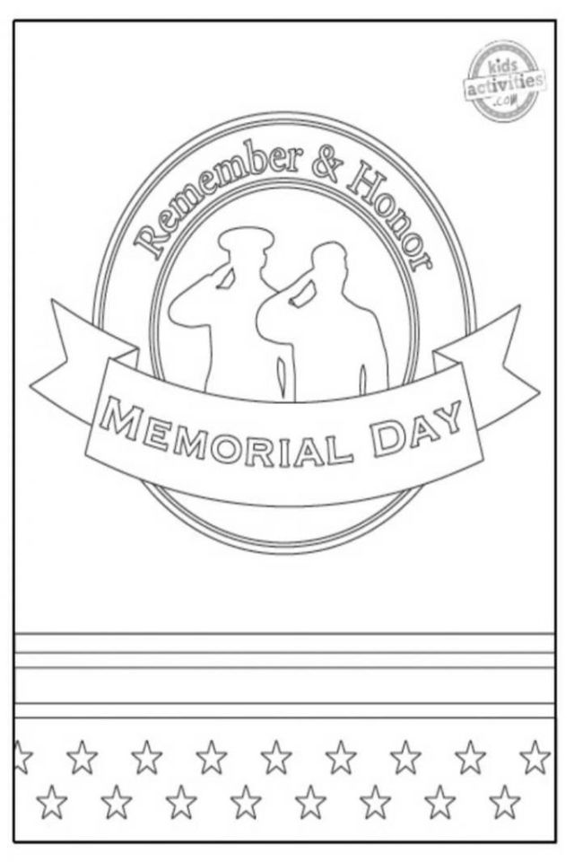 25 Free Memorial Day Coloring Pages for Kids and Adults