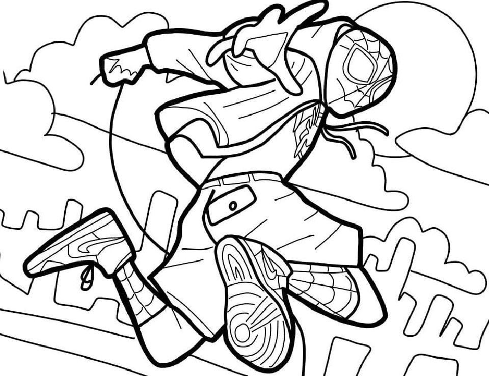 20 Free Miles Morales Coloring Pages for Kids and Adults