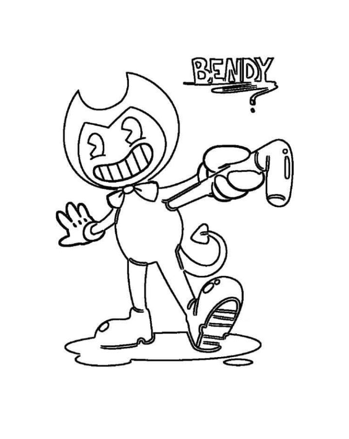 20 Free Bendy Coloring Pages for Kids and Adults