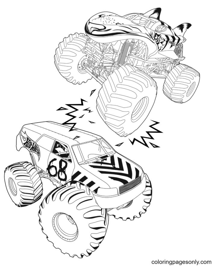 25 Free Hot Wheels Coloring Pages for Kids and Adults