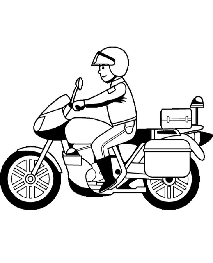25 Free Motorcycle Coloring Pages for Kids and Adults