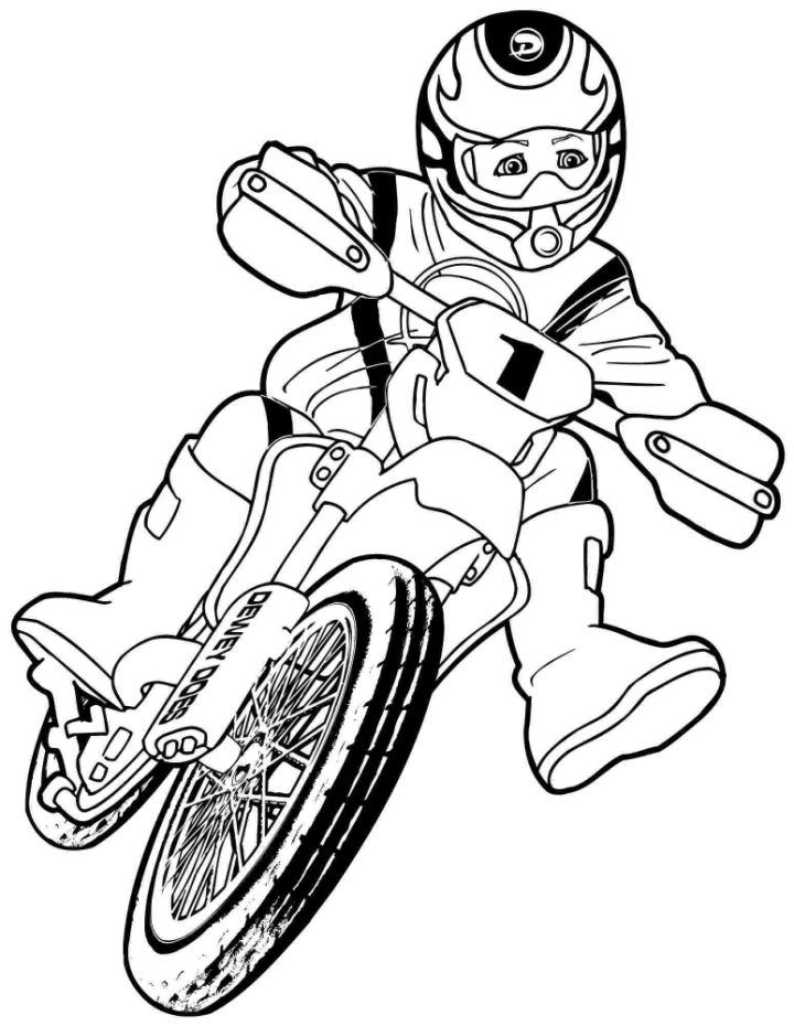 25 Free Motorcycle Coloring Pages for Kids and Adults