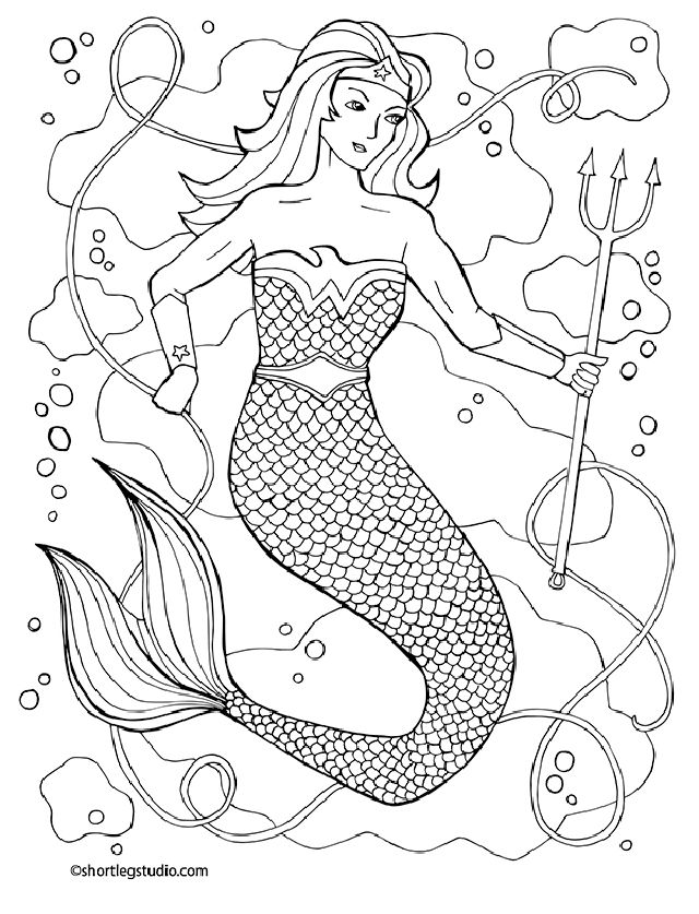 25 Free Wonder Woman Coloring Pages for Kids and Adults