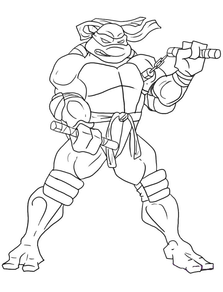 20 Free Ninja Turtle Coloring Pages for Kids and Adults