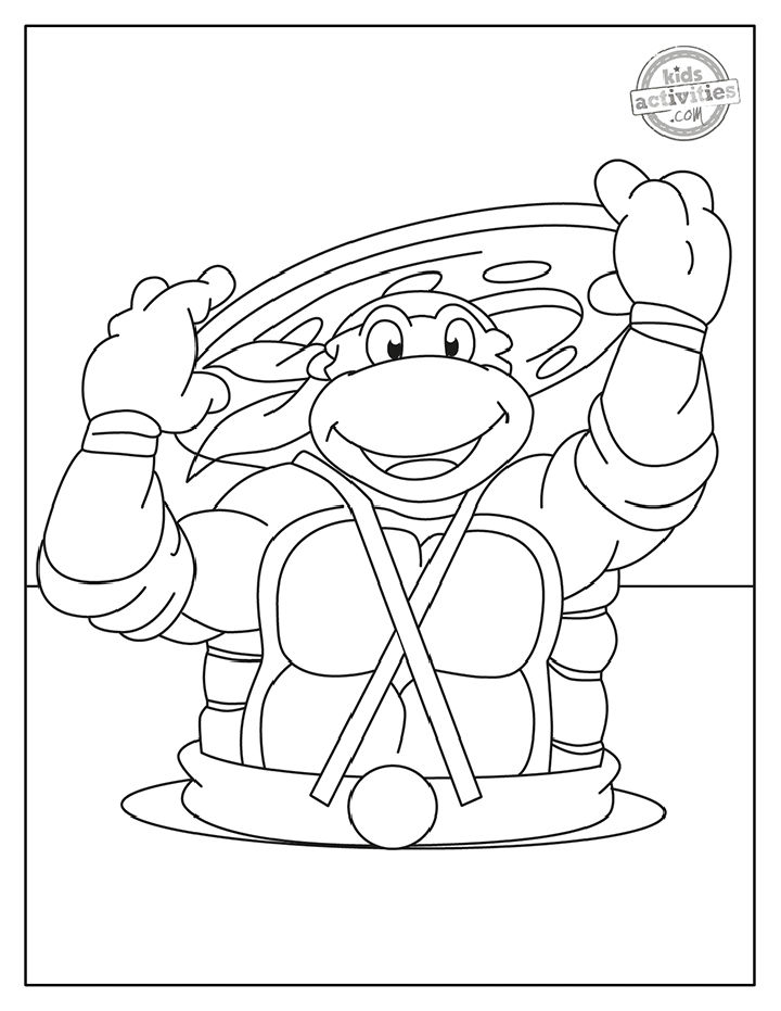 20 Free Ninja Turtle Coloring Pages for Kids and Adults