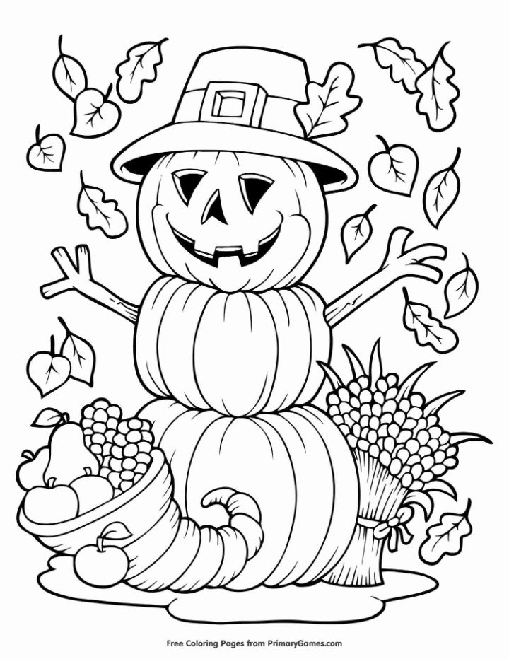 20 Free October Coloring Pages for Kids and Adults